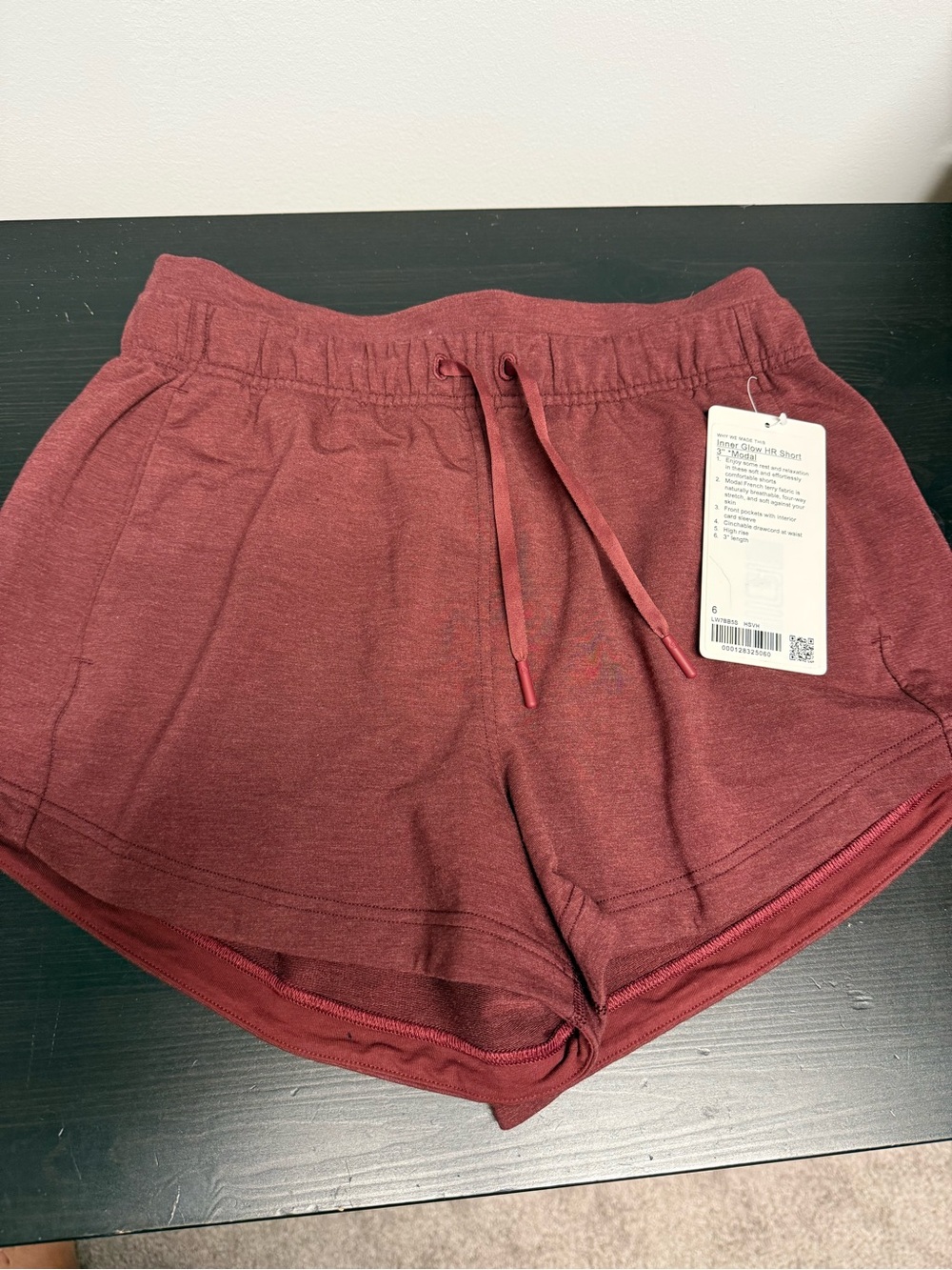 lululemon athletica Women's Maroon inner glow HR 3”